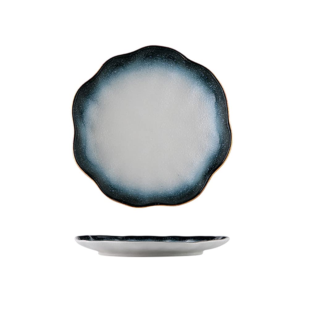 Gold Edge Ceramic Plates 8.5