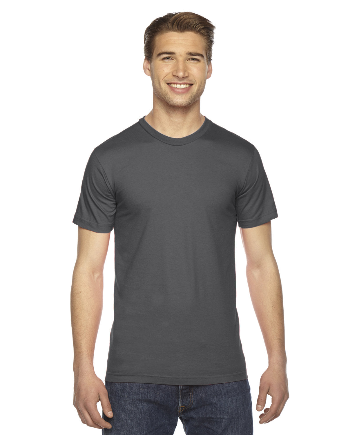 American Apparel 2001W Unisex Fine Jersey Short Sleeve T-Shirt - Soft Cotton Tee for Men & Women - Perfect for Casual Wear, Gym, and Everyday Outfits