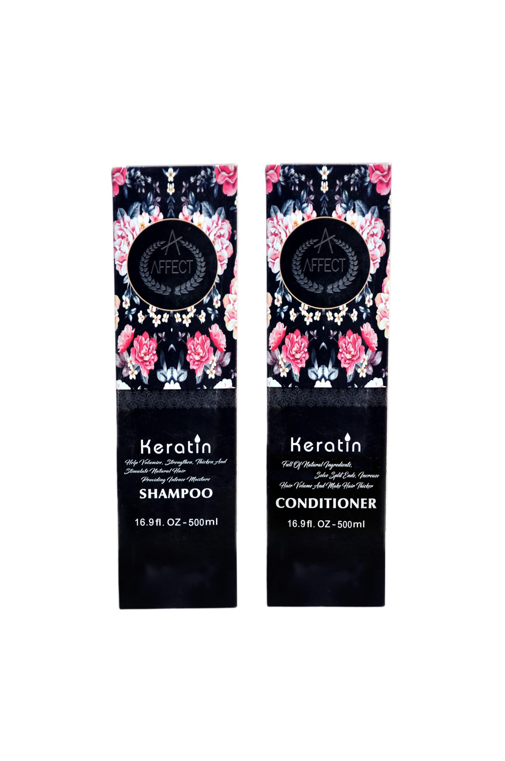 TMT Keratin Smoothing Shampoo & Conditioner Set - Sulfate Free, Paraben Free Hair Care for Straight, Shiny & Frizz-Free Hair | Nourishes Dry Hair | 500ml Each | Perfect for Daily Use at Home & Salon Treatments