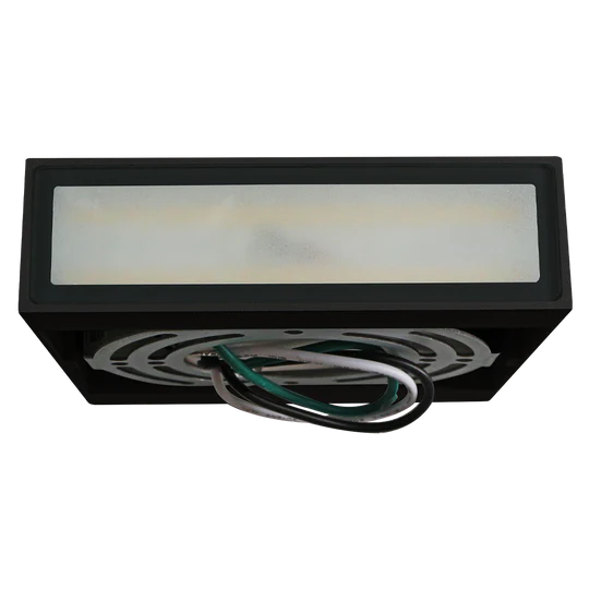 Luxrite LR40312 LED Wall Sconce Light Fixture - 3 Color Temperatures (3000K/4000K/5000K) - Adjustable Up Down Lighting - Modern Black Finish - Perfect for Bedroom, Hallway, or Stairway Lighting