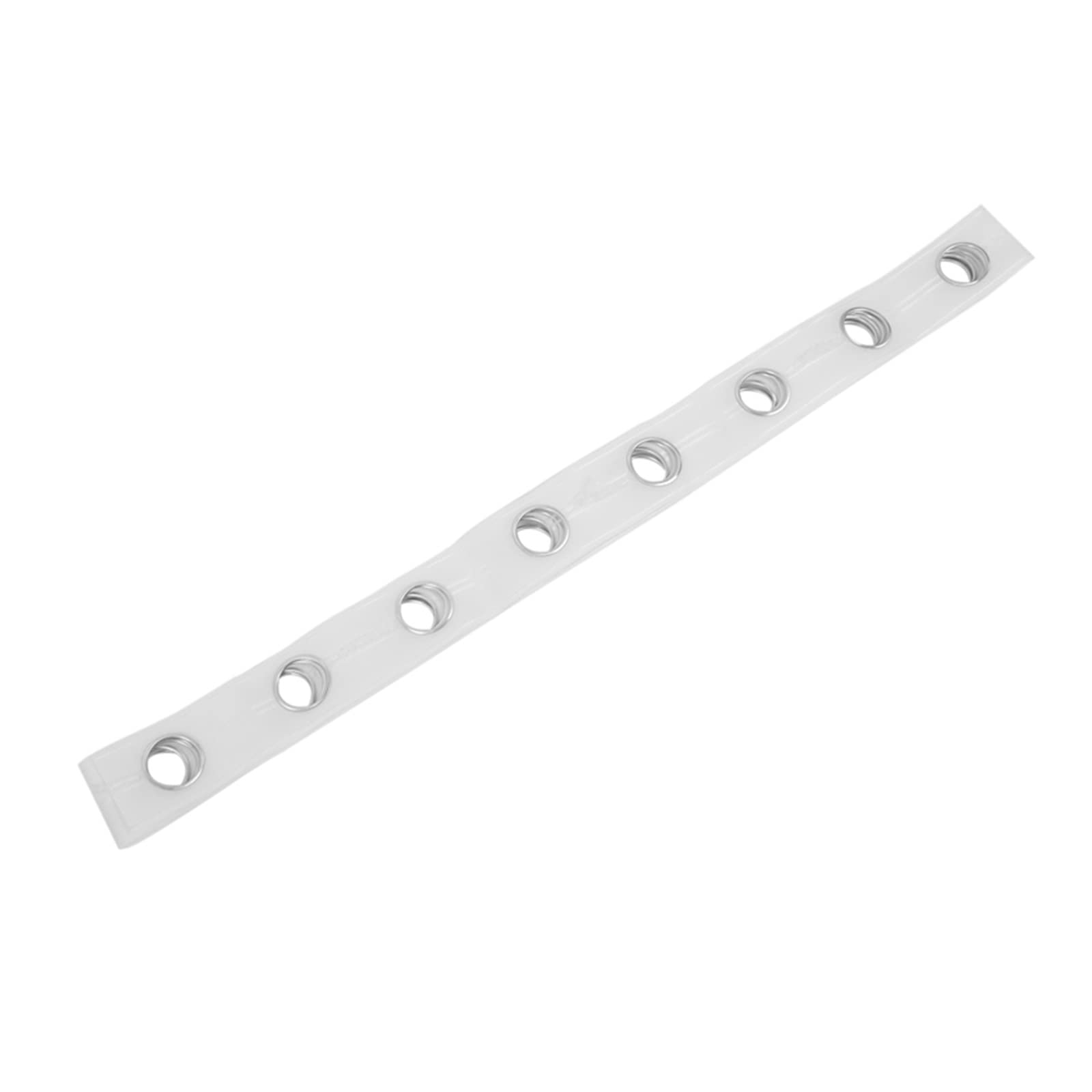 VSOLS 5M Eyelet Curtain Tape with 40 Rings - Silver White Drapery Sewing Accessories for Curtains & Blinds - Perfect for Home Decor, Bedroom Windows and Living Room Drapes