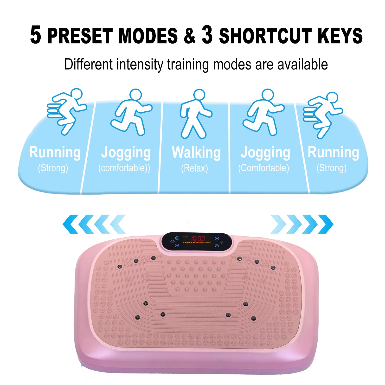 Vibration Plate Exercise Machine for Lymphatic Drainage & Weight Loss - Power Plate Vibrating Platform with 120 Intensity Levels - Home Gym Workout Equipment for Toning, Circulation & Relaxation - Perfect for Post-Workout Recovery & Fitness Training