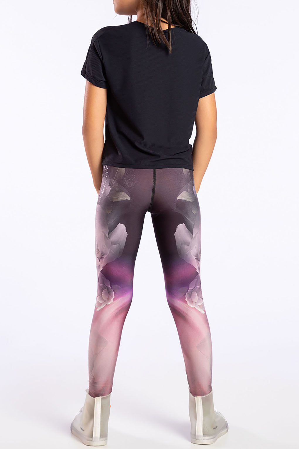 Magnolia Print Kids Leggings - Soft & Stretchy Comfort for Girls - Perfect for Playtime, Dance Class & Everyday Wear