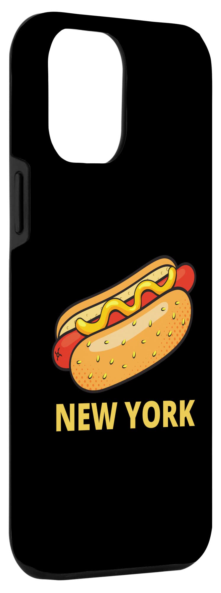 iPhone 12 Pro Max Case - Premium Protective Phone Cover with Mustard Hot Dog Design | Perfect for NYC Lovers & Food Enthusiasts | Great for Everyday Use, Travel & Showcasing Your Unique Style