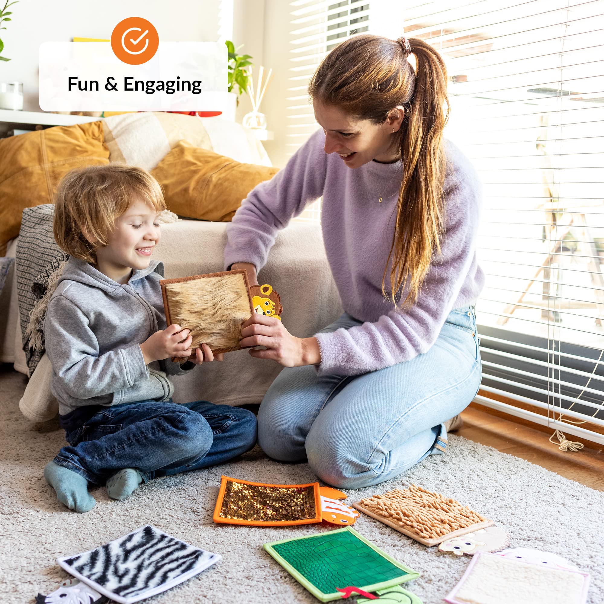 ODOXIA Sensory Mats for Autistic Children - Animal Themed Sensory Tiles & Wall Panels for Tactile Play | Sensory Room Equipment & Toys for Kids with Autism | Perfect for Therapy Rooms, Classrooms & Home Sensory Play Spaces
