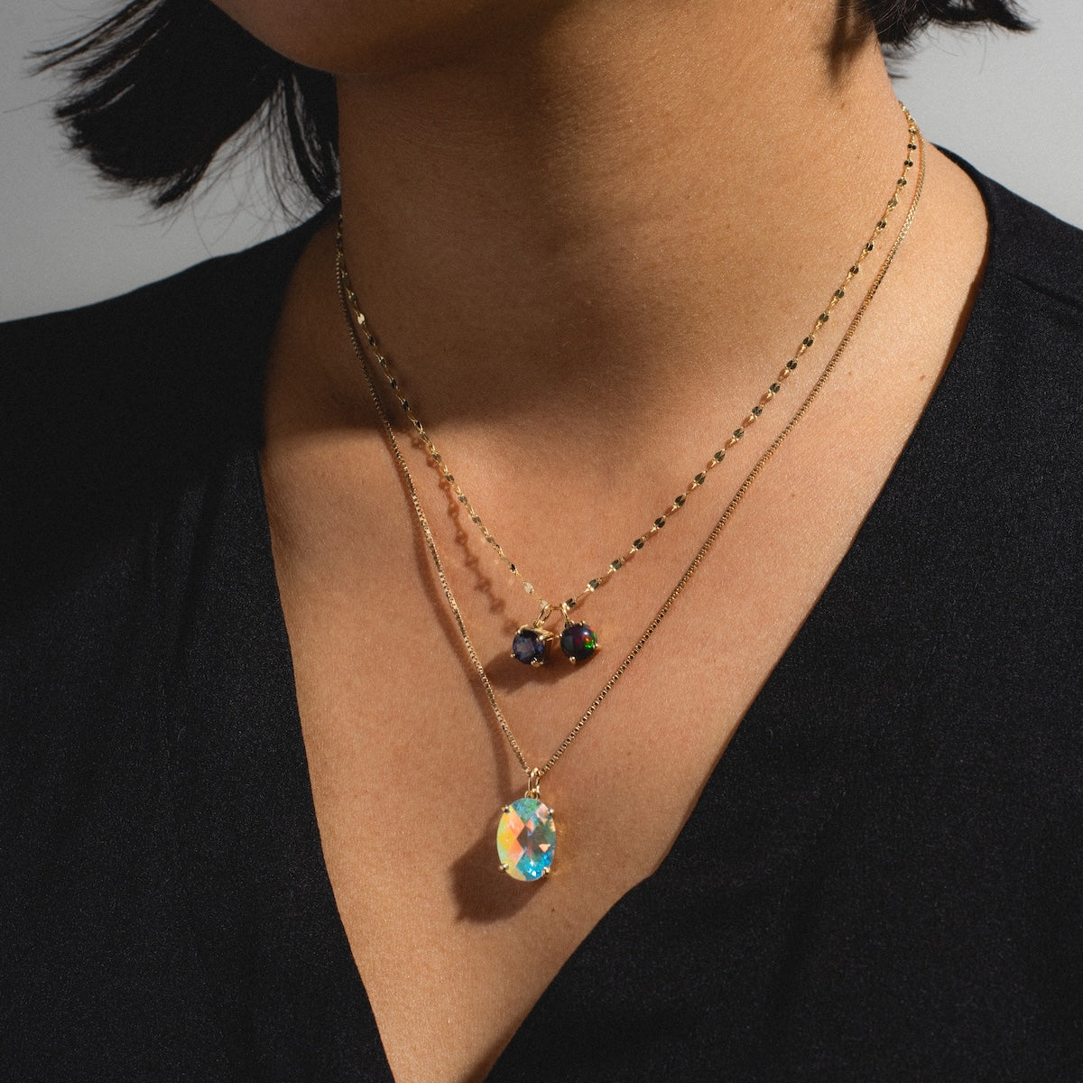 Unique 14k Gold Small Lab-Created Alexandrite Charm Pendant - Perfect for Necklaces, Bracelets & Special Occasion Jewelry Gifts