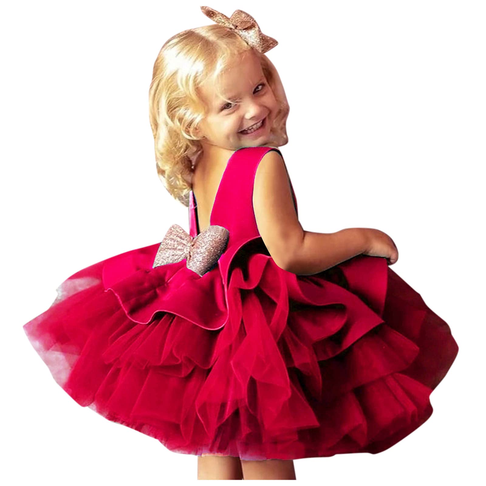 4T Fall Floral Princess Dress for Baby Girls – Lace Ball Gown Toddler Party Dress for Special Occasions & Photo Shoots