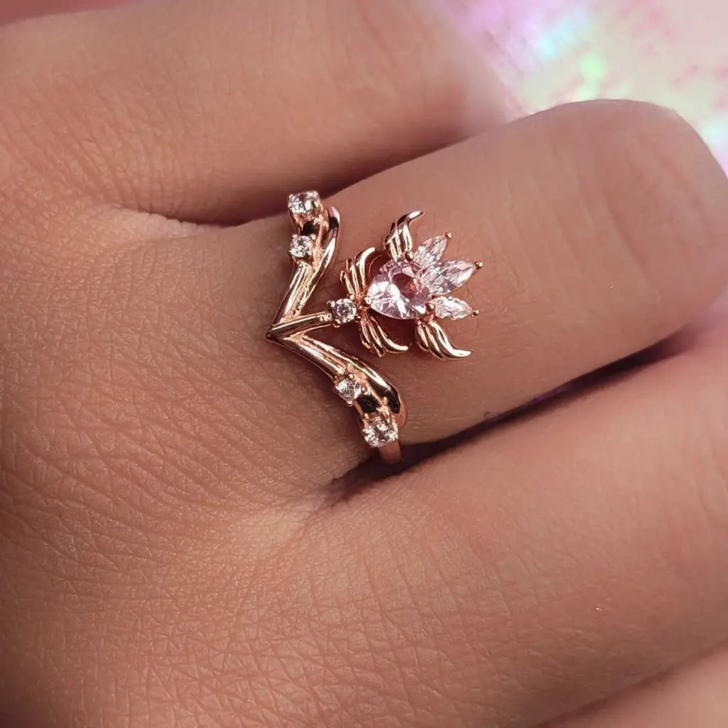 Ellie Ring - Elegant & Dainty Gold Plated Ring for Women | Perfect for Everyday Wear, Gifts & Special Occasions