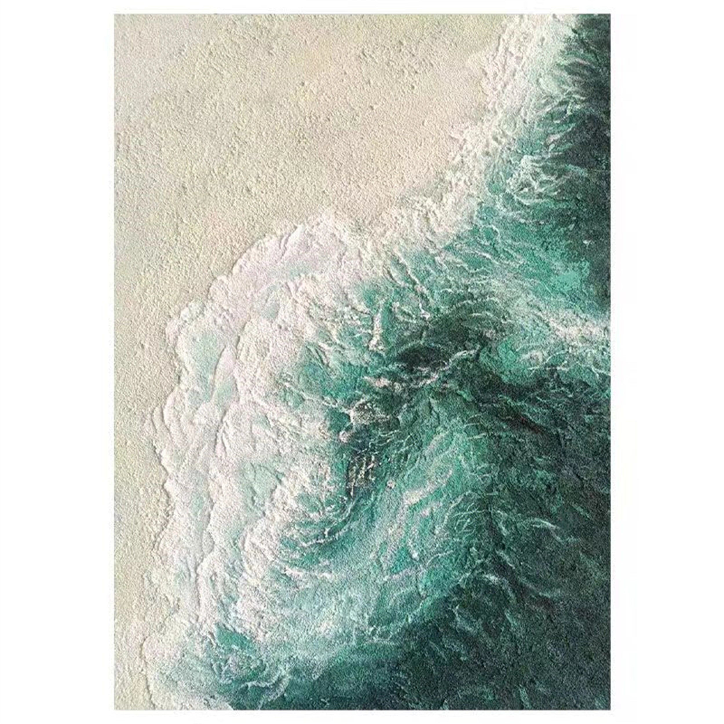 Ocean and Sky Painting #OS 049 - Handmade Canvas Wall Art for Home Decor, Office & Living Room - Serene Seascape Landscape Artwork