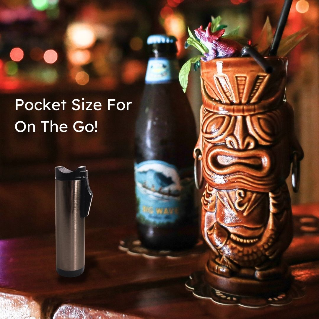 Hades Triple Torch Cigar Lighter - Gunmetal Finish | Windproof Butane Lighter for Cigars, Cigarettes & Outdoor Use | Perfect for Smoking, Camping & BBQ