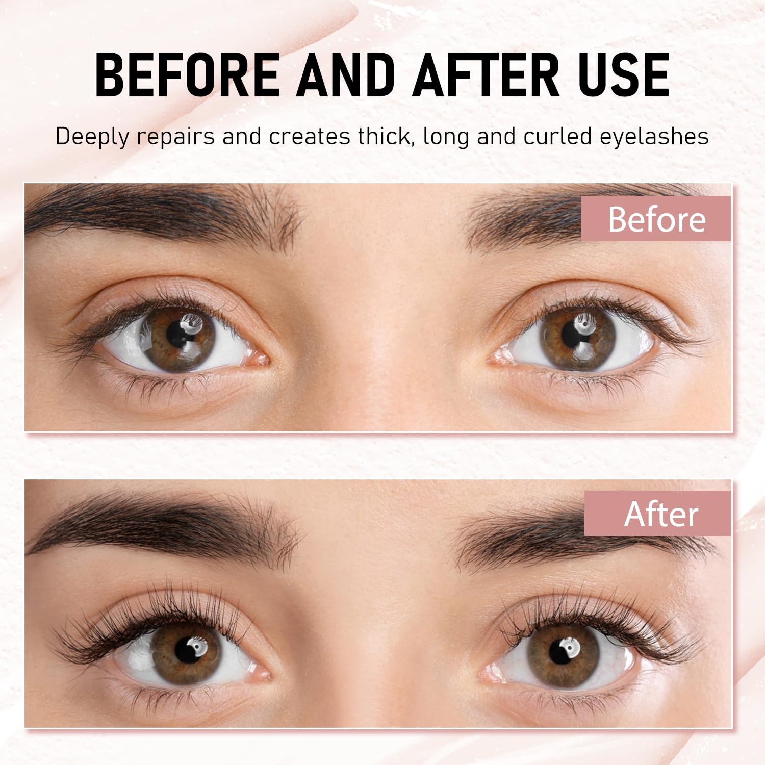Daislashes Eyelash Growth Serum for Longer, Thicker Lashes & Brows - Natural Lash Enhancer Boosting Serum (2Pcs, Black) - Perfect for Nighttime Lash Care & Daily Beauty Routine
