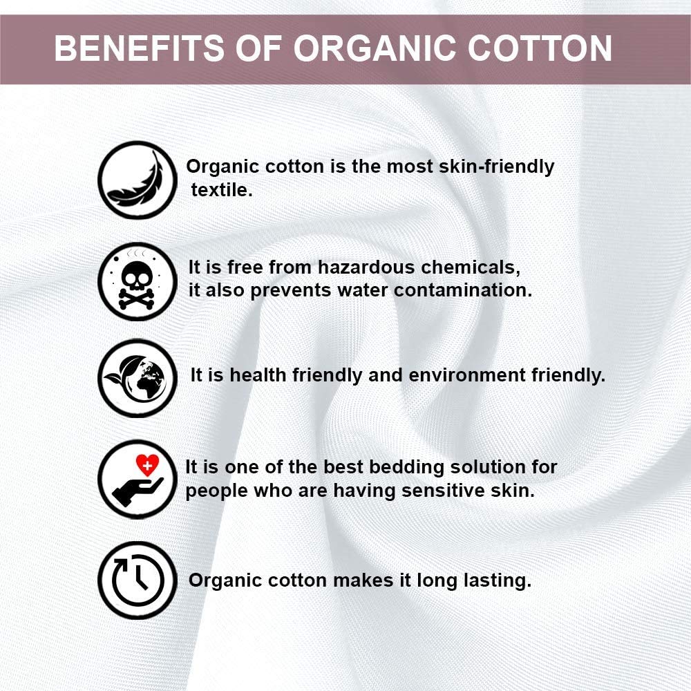 GOTS Certified 100% Organic Cotton Sheets - 800 Thread Count, 4-Piece Set, Extra Deep Pocket (Fits 30