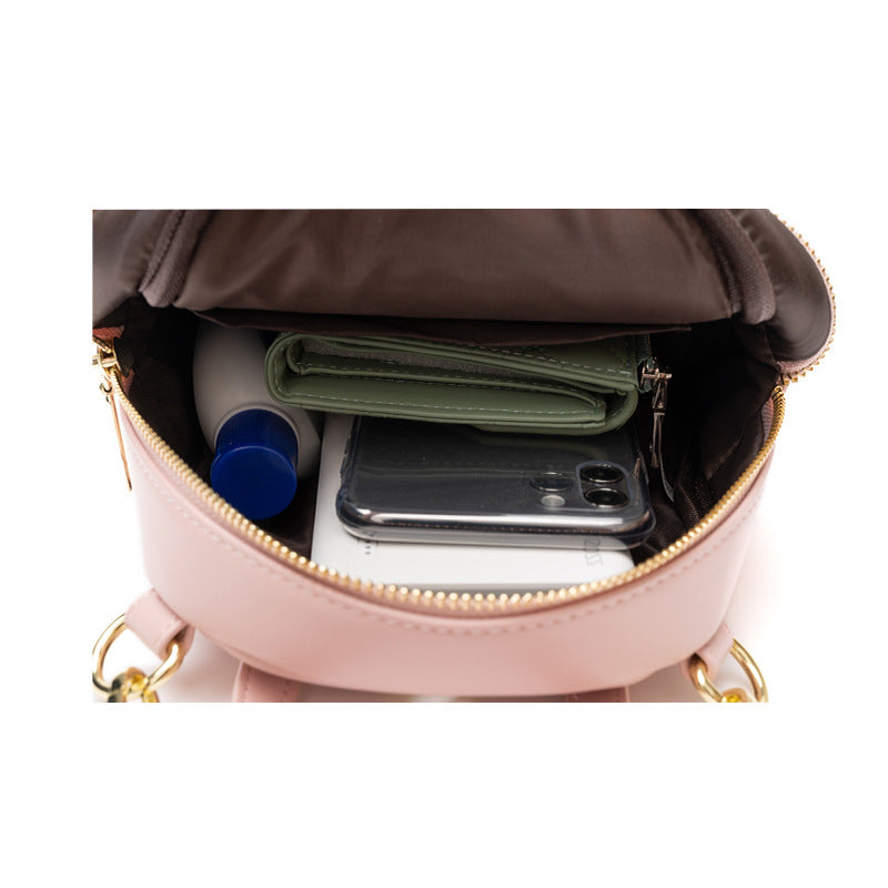 Vegan Leather Mini Backpack for Women - Large Capacity Lightweight Travel Daypack - Perfect for School, Work, Gym & Outdoor Activities
