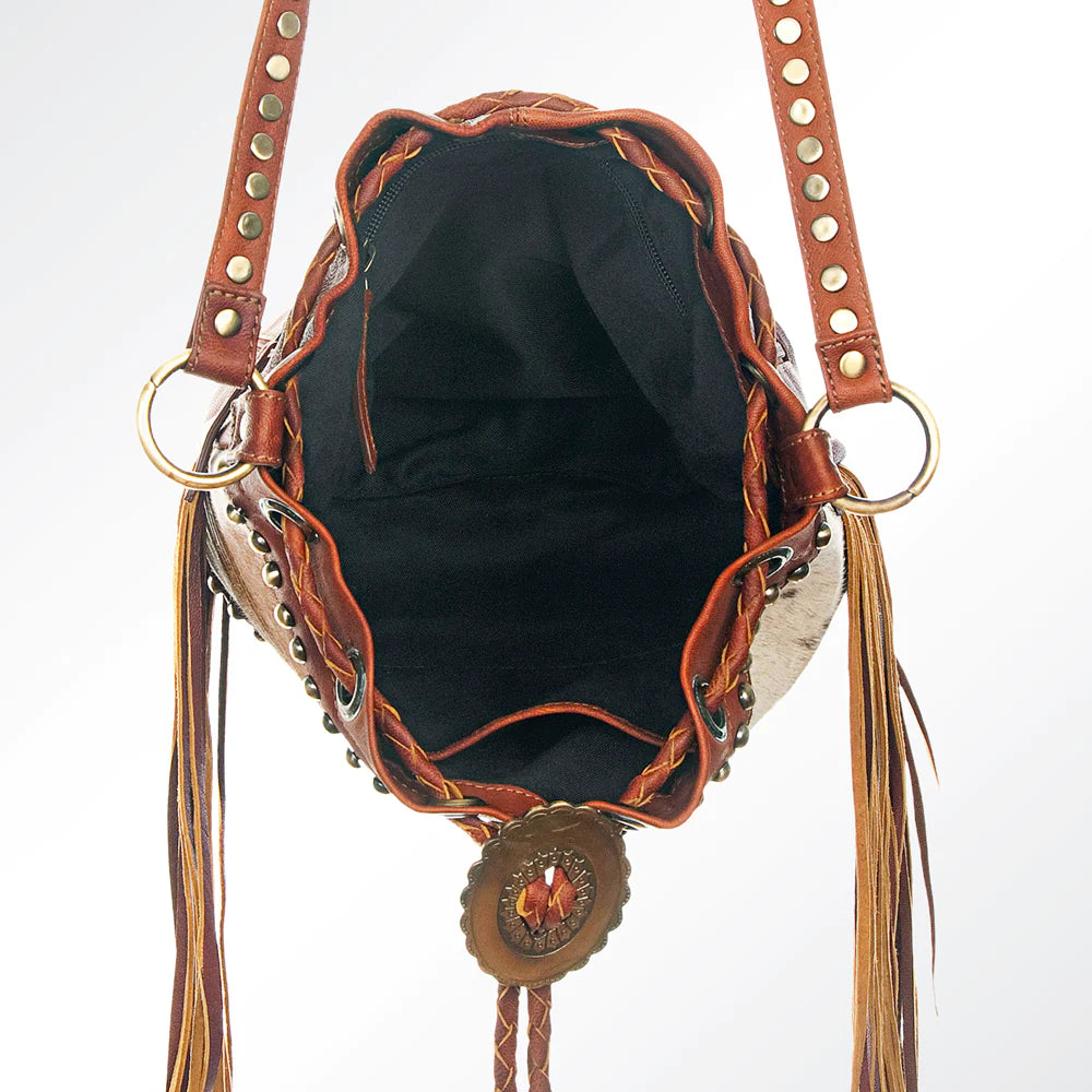 American Darling Genuine Leather Concho Purse - Stylish Western Handbag for Women, Perfect for Cowgirl Outfits & Country Music Festivals