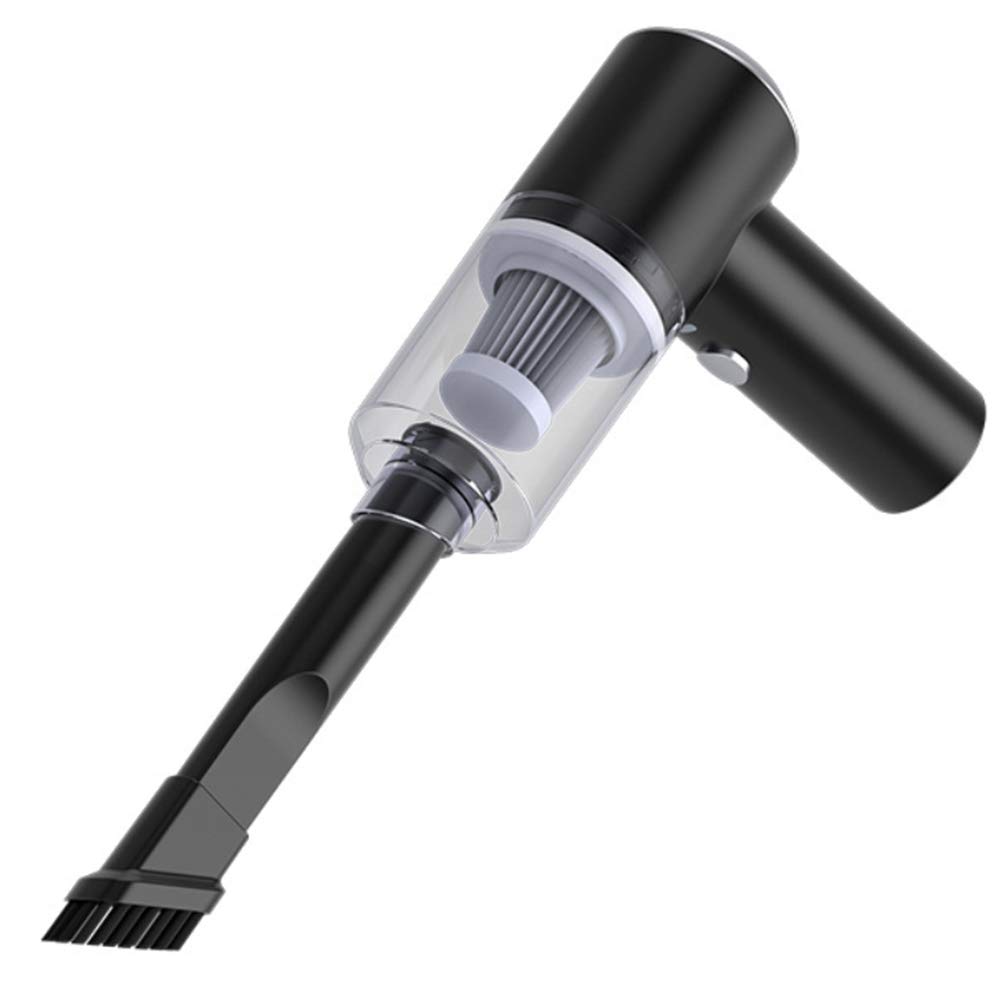 Portable Handheld Car Vacuum Cleaner - Mini Wet & Dry Vacuum for Car Interior Cleaning, Lightweight & Durable - Perfect for Cars, Trucks, Boats & Home Use (Black)