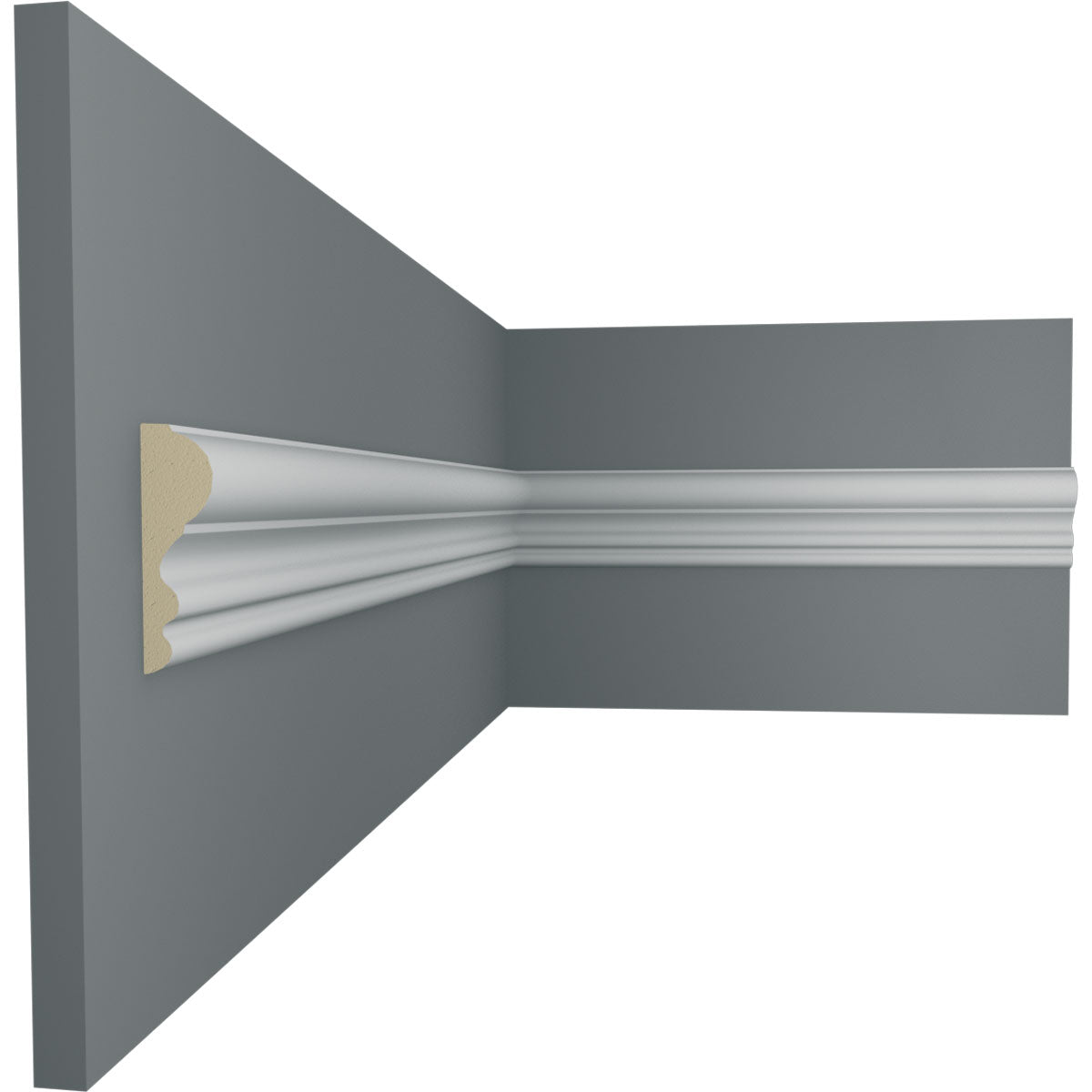 Claremont Panel Moulding Sample - Premium Wall Trim & Decorative Molding for Home Interior Design - Perfect for Living Rooms, Bedrooms & DIY Projects