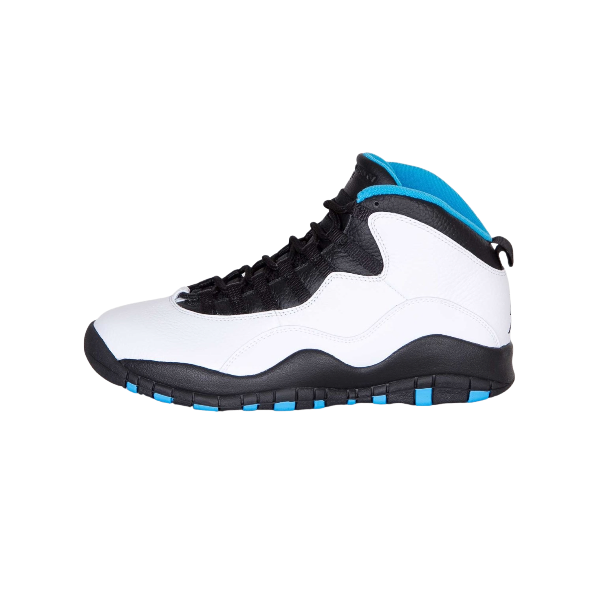Air Jordan 10 Retro Men's Basketball Shoes - Powder Blue, White & Black Colorway | Perfect for Streetwear, Casual Outfits & Sneaker Collectors