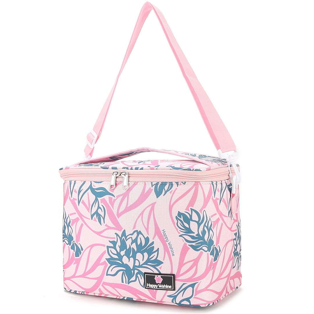 Premium Insulated Cooler Tote Bag - Medium Size, Heliconia Pink - Perfect for Beach Picnics, Camping & Outdoor Adventures