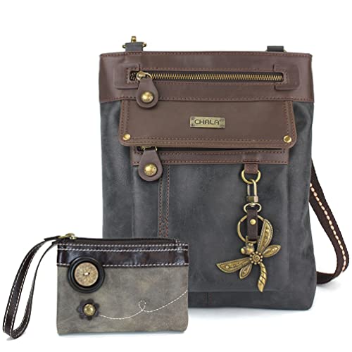 Grey Wallet and Bag_ Dragonfly