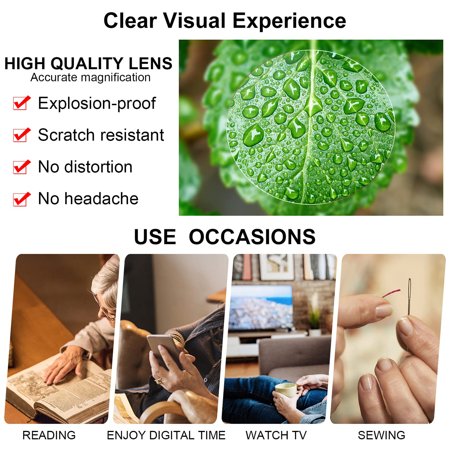 OCCI CHIARI Fashion Reading Glasses for Women & Men - Lightweight Eyeglass Frames with Spring Hinges for Comfort - Perfect for Reading, Working, and Daily Use