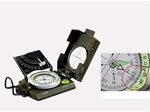 Military Sighting Compass for Hiking, Camping & Survival - Compact Handheld Compass with Declination Adjustment, Waterproof & Durable for Outdoor Adventures - Perfect for Backpacking, Hunting, Boy Scout Activities & Emergency Navigation