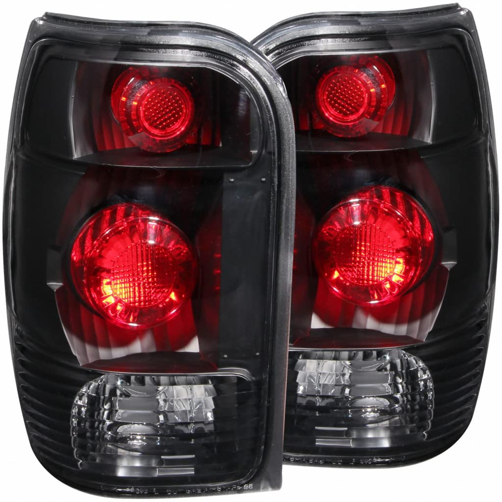 ANZO Black Tail Lights for Ford Explorer 1998-2001 | Replacement LED Brake Lights | Perfect for Off-Roading, Night Driving & Car Customization