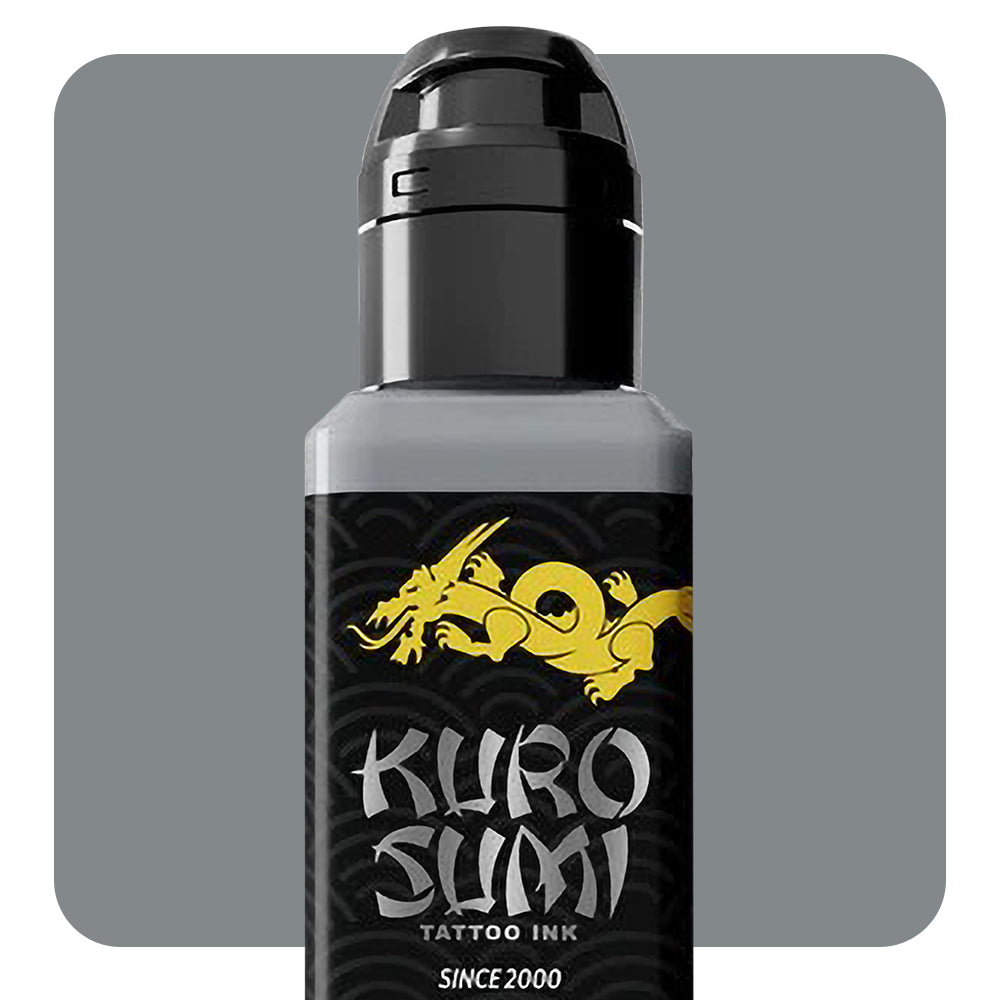 Kuro Sumi Calcite Grey Tattoo Ink - Professional High-Quality Tattoo Ink for Artists | Perfect for Realism, Black & Grey, and Fine Line Tattoos