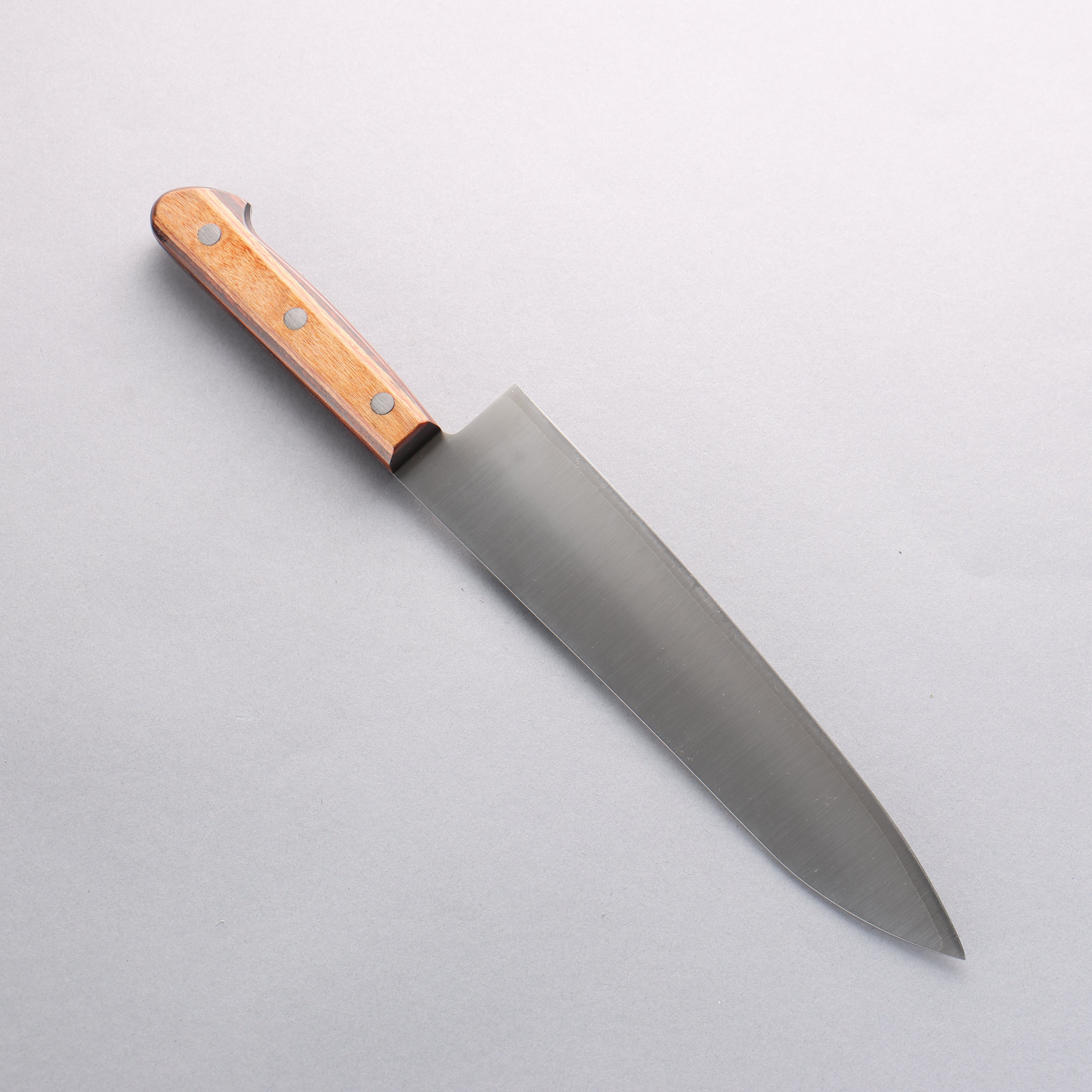Premium Seisuke SLD Migaki Polish Finish Gyuto 210mm Japanese Chef Knife with Light Brown Pakka Wood Handle - Perfect for Sushi, Meat Slicing & Professional Kitchen Use