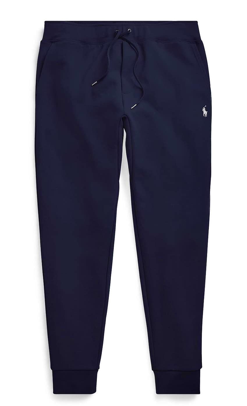 Ralph Lauren Men's Joggers Pants - Comfortable Navy Blue Sweatpants for Casual Wear, Lounge & Gym