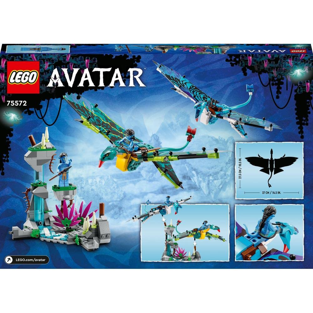 LEGO Avatar Jake & Neytiri's First Banshee Flight Building Set 75572 - Pandora Dragon-Style Toy Animals with 2 Banshees & Minifigures for Kids - Perfect for Creative Play & Avatar Movie Fans