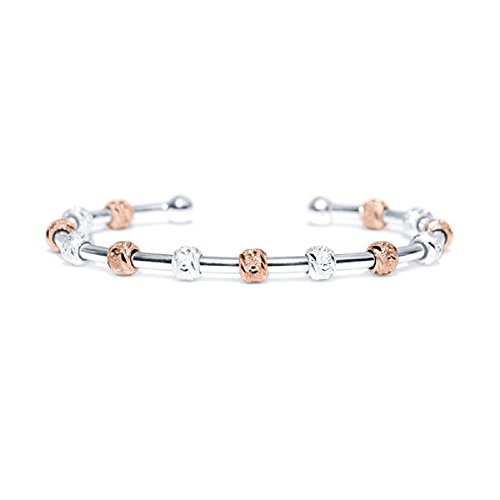 Two Tone Silver and Rose Gold