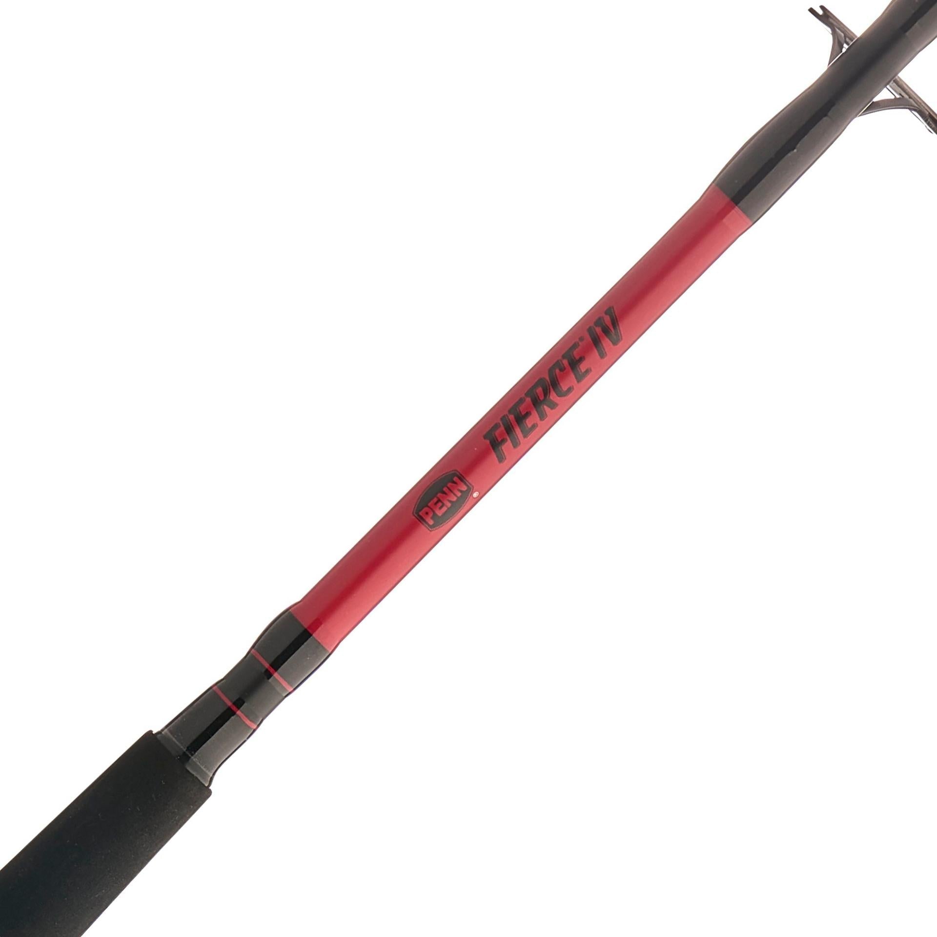 Fierce® IV Spinning Rod and Reel Combo - Premium Fishing Gear for Saltwater and Freshwater Anglers - Perfect for Bass, Trout, and Walleye Fishing