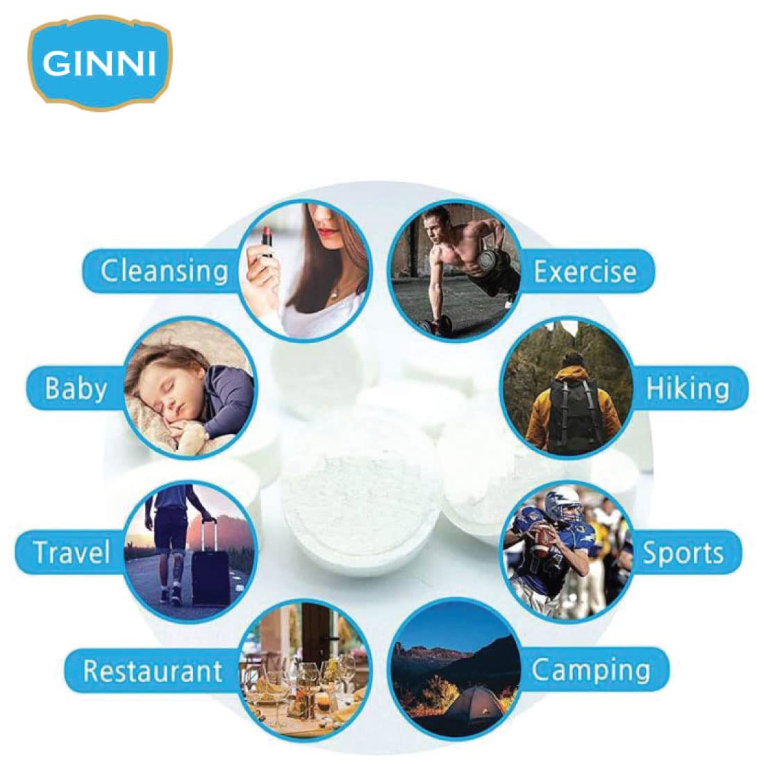 Ginni Clea Aloe Vera Cleansing & Makeup Remover Wet Wipes - 30 Wipes per Pack (3 Packs) | Gentle Face Wipes for Sensitive Skin, Travel & On-the-Go Makeup Removal