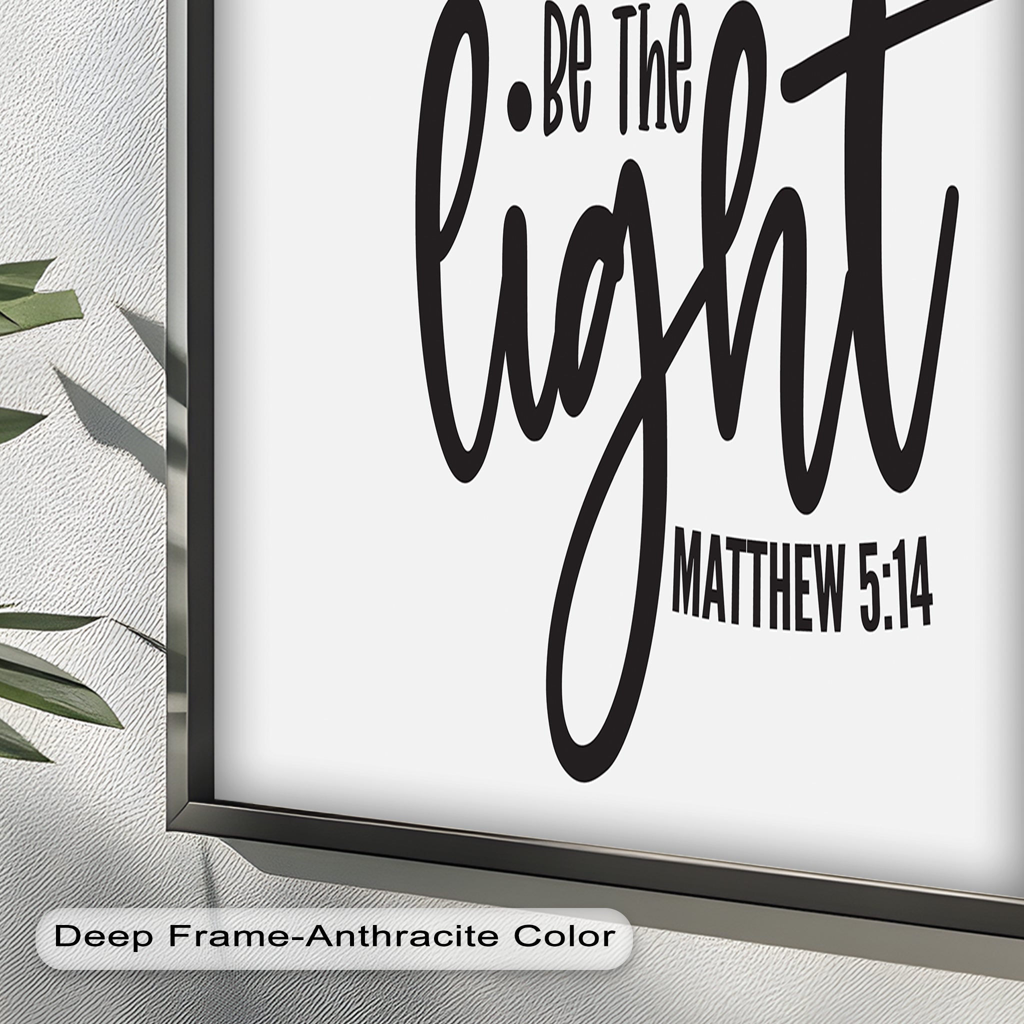 Be The Light - Matthew 5:14 Bible Verse Oil Painting - Christian Home Decor & Gift for Religious Inspiration