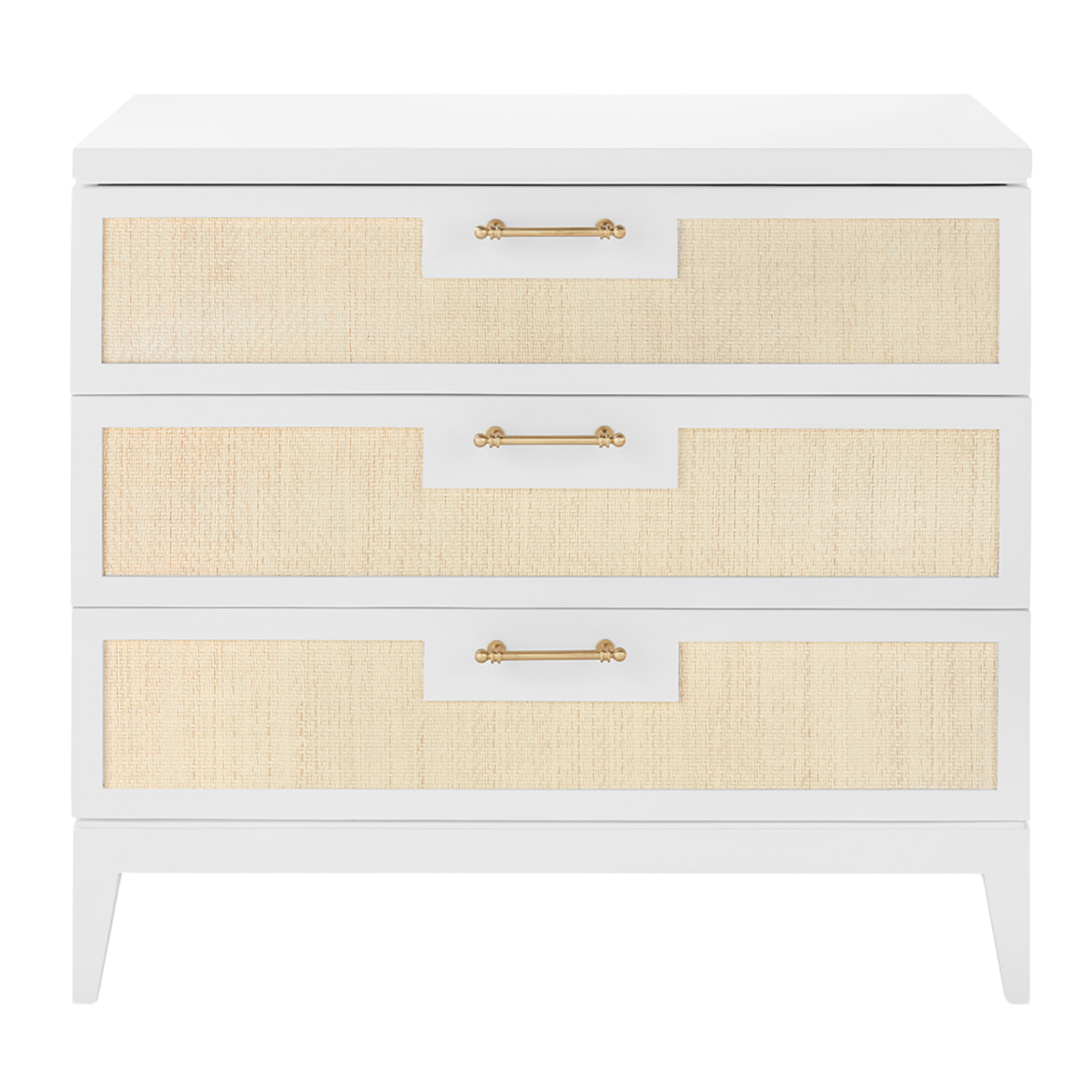 Astor Three Drawer Side Table - Modern Nightstand with Storage for Bedroom, Living Room & Office - Compact End Table with Smooth Gliding Drawers