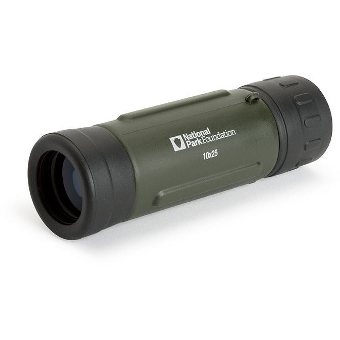 National Park Foundation 10x25 Monocular - Compact & Lightweight High Power Monocular Telescope for Bird Watching, Hiking, Travel & Outdoor Adventures