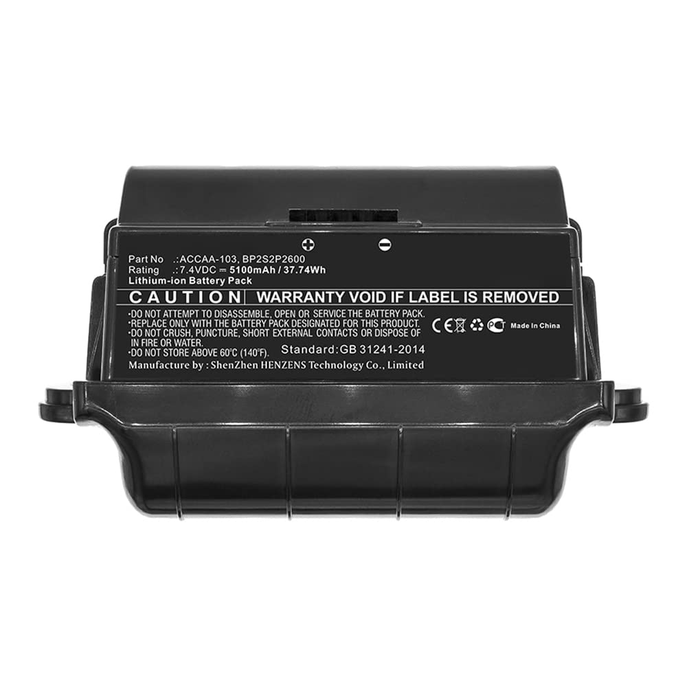 Synergy Digital High Capacity 5100mAh Li-ion Battery for Trimble Rugged Tablet - BP-2S2P2600 Replacement (7.4V, Ultra Long Life) | Perfect for Construction Sites, Field Surveys & Outdoor Work