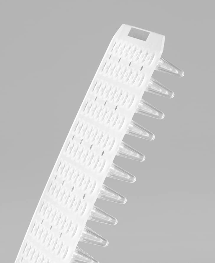 0.2ml 96-Well PCR Plates - Non-Skirted, Clear Polypropylene, Ultra-Thin Wall, DNase/RNase Free (Pack of 100) - Ideal for PCR, qPCR, and Molecular Biology Experiments