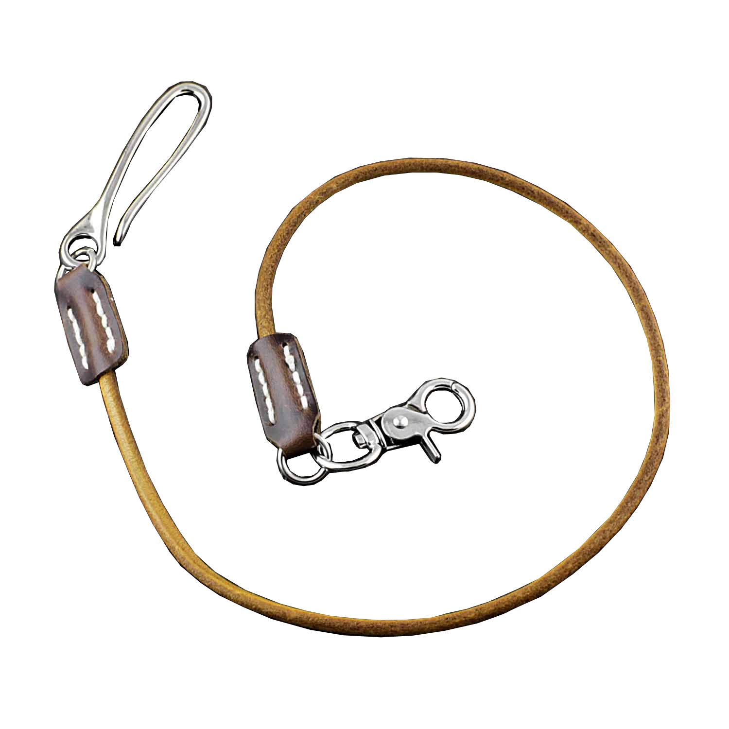 Genuine Leather Wallet Chain for Men - Stylish Keychain Holder with Belt Loop - Perfect for Pants, Jeans & Everyday Carry (Model #KL02)