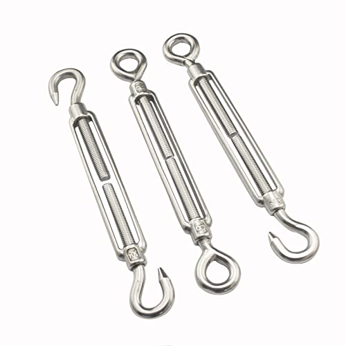 Stainless Steel M4 Turnbuckle Kit (5PCS) - for Rope Tension & Hardware
