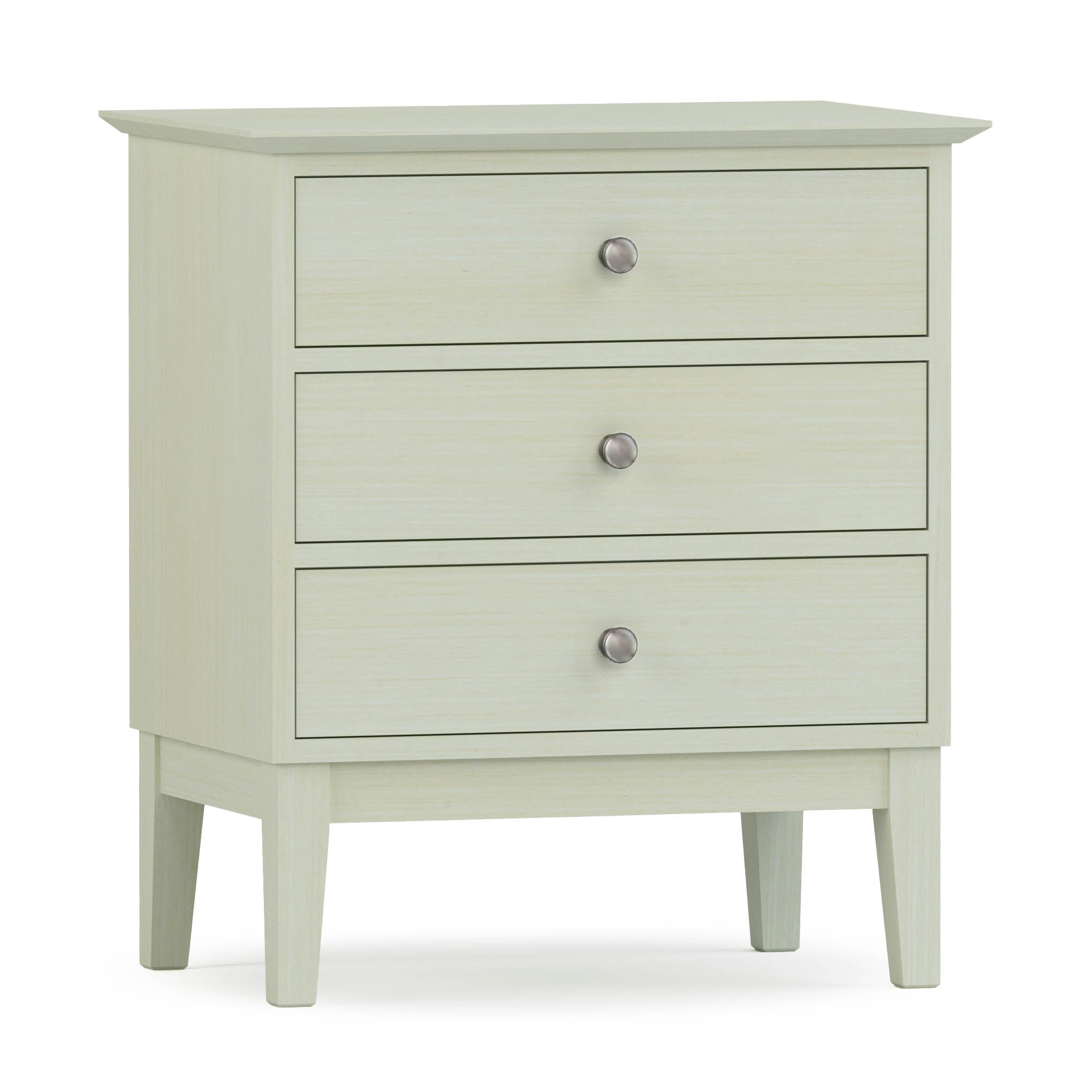 Gable Road 3-Drawer Nightstand - Modern Bedside Table with Storage for Bedroom, Living Room, or Office