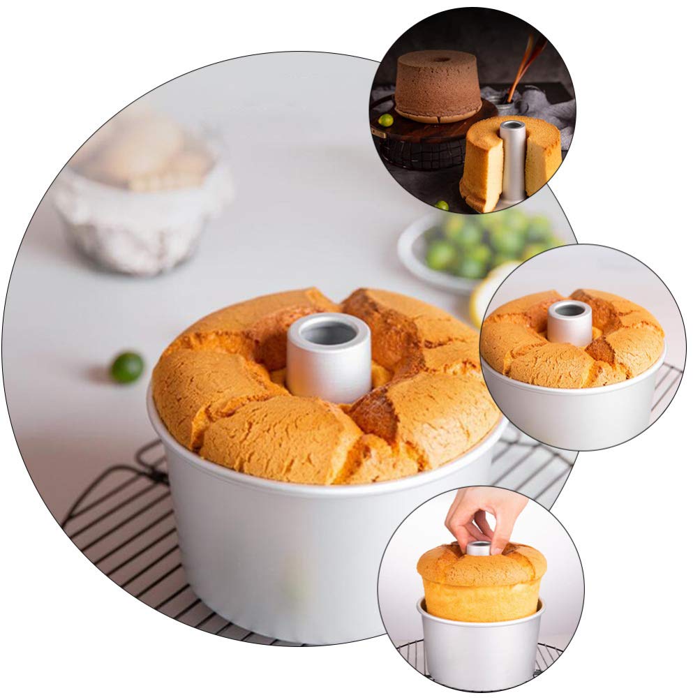 OSALADI 5-Piece Round Cake Pan Set - Non-Stick Baking Molds for Muffins, Chimney Cakes, Cupcakes & More - Perfect for Home Baking, Parties & Holiday Desserts