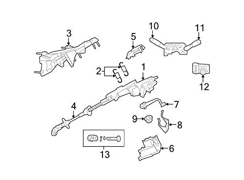 Mopar Combination Switch Panel Mount Black - 1 Count | OEM Replacement for Dodge Chrysler Jeep | Perfect for Dashboard & Electrical System Upgrades