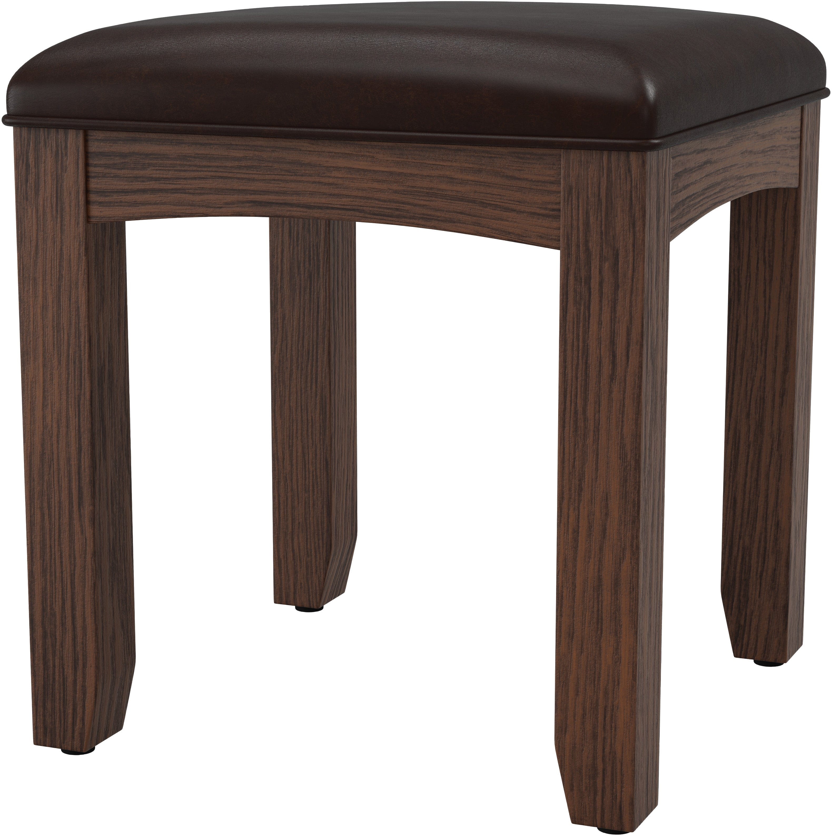 Office Star Modern Mission Bench for Vanity [BP 4201 06K] - Stylish Seating for Bedroom, Dressing Room & Home Office - Perfect Makeup Vanity Stool with Sturdy Wood Frame