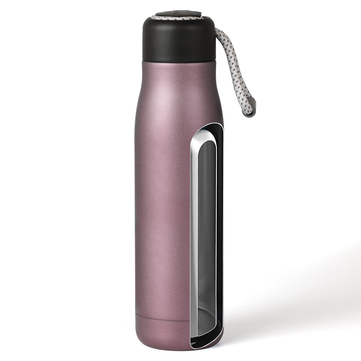 Insulated Stainless Steel Water Bottle with Leak-Proof Lid | 17oz Vacuum Flask for Gym, Hiking & Travel | Reusable Metal Thermos in Pink