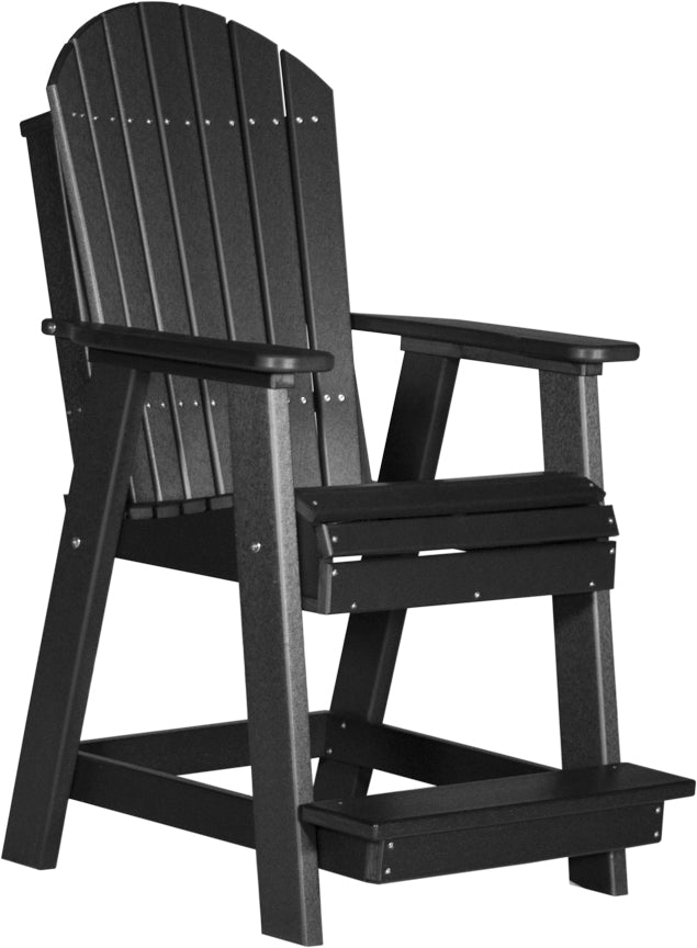 Premium Adirondack Balcony Chair - Durable Outdoor Patio Furniture for Relaxing - Perfect for Gardens, Decks, and Poolside Lounging