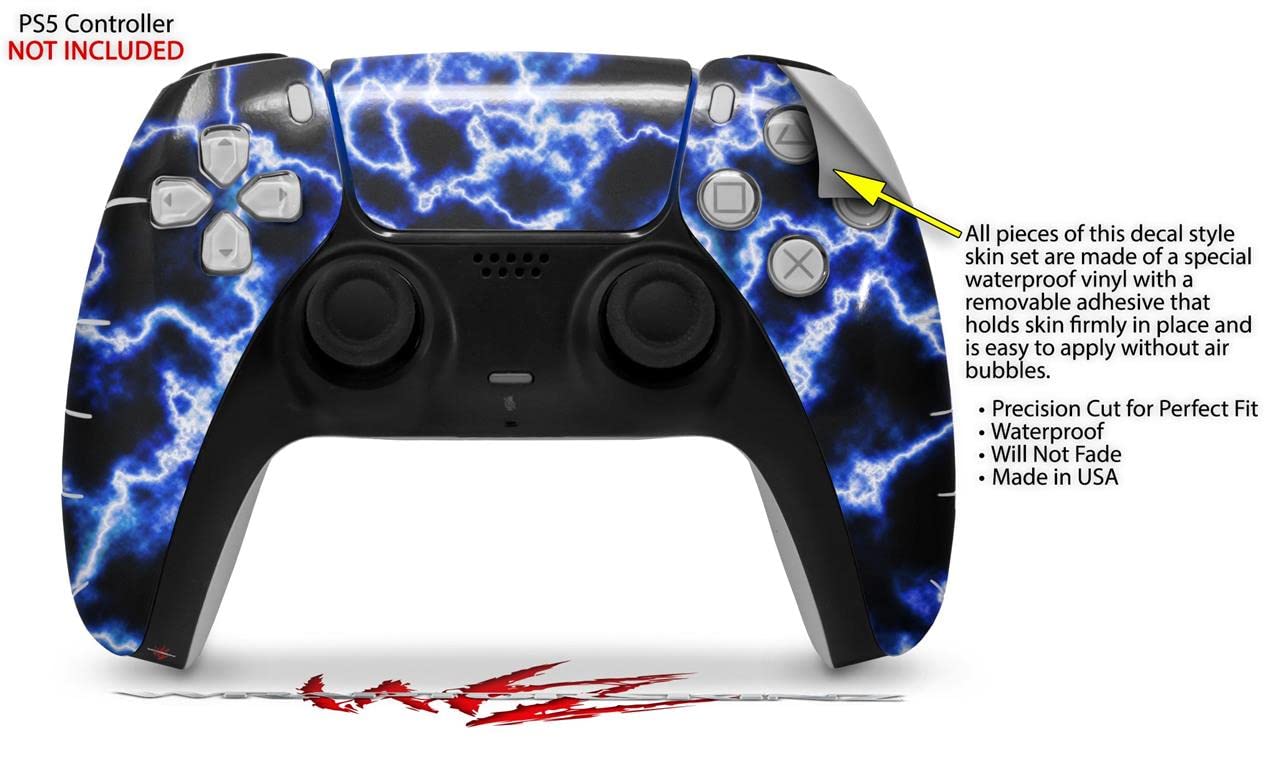 Sony PS5 DualSense Skin Wrap - Electrify Blue | Gaming Protection