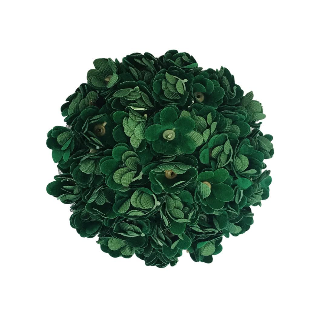 VinshBond Artificial Gajra Hair Bun Accessory for Women - Green Floral Hair Jewelry for Weddings, Parties & Indian Traditional Outfits (Pack of 1)