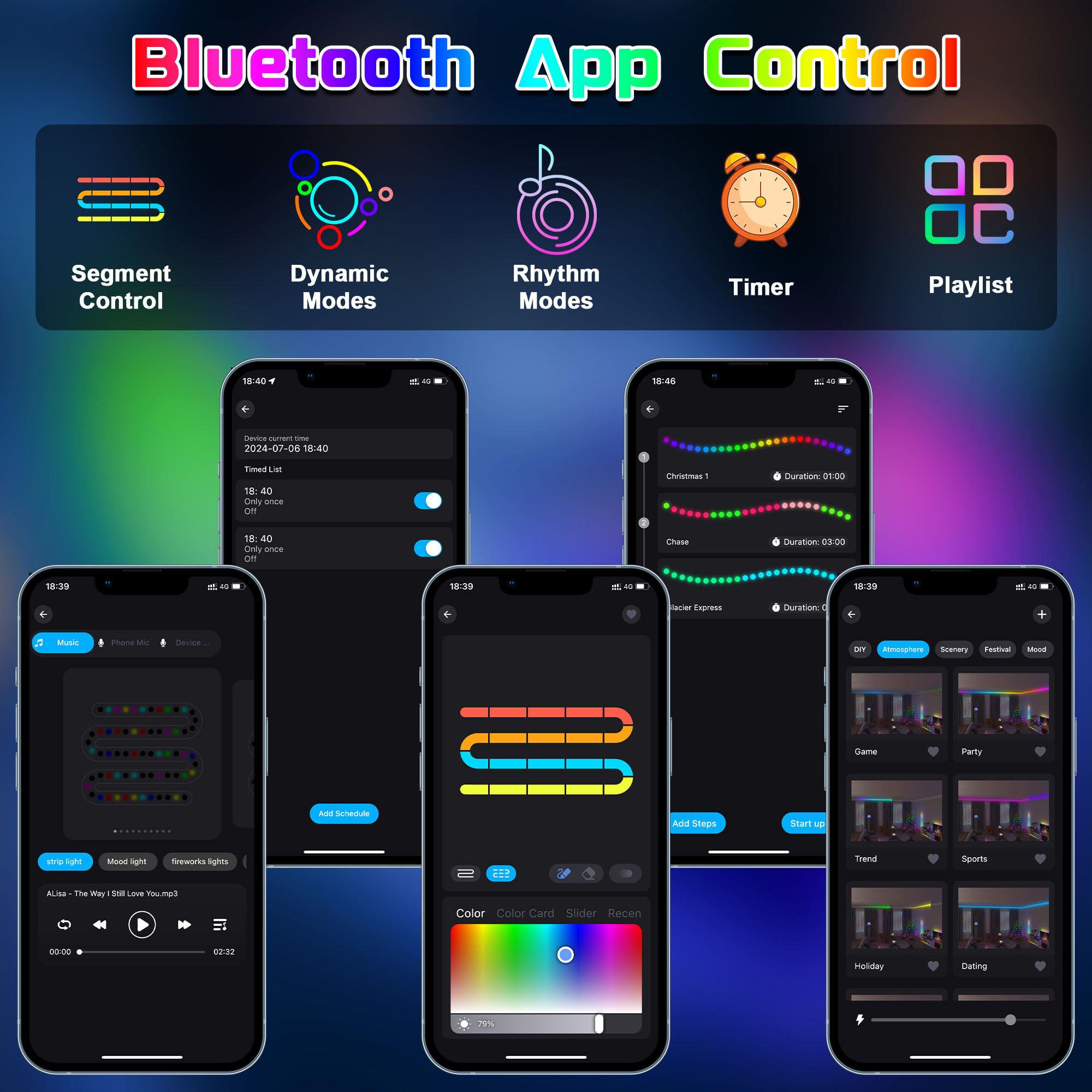 RGB+IC Marine LED Strip Lights for Boats - 12V Waterproof Pontoon Boat Lighting with Remote & App Control, Cool Decorative Lights for Jon Boat, Bass Boat, Camper, RV (16.5ft) - Perfect for Night Fishing & Party Lighting