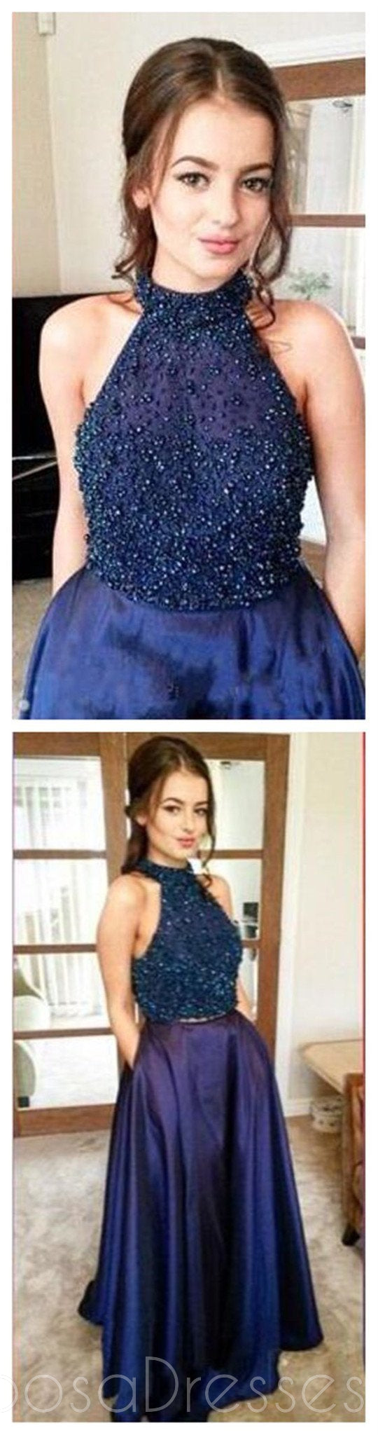 Elegant Long Prom Dresses 2024 | Sparkling Evening Gowns for Homecoming & Formal Events | Sleeveless Custom Party Dresses with Discount | PD0094